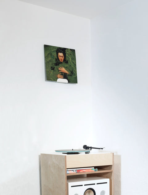 LOIA - Le Support Vinyles Blanc - Accessoires Vinyles - Support mural Vinyles - Supporte jusqu'à 3 vinyles