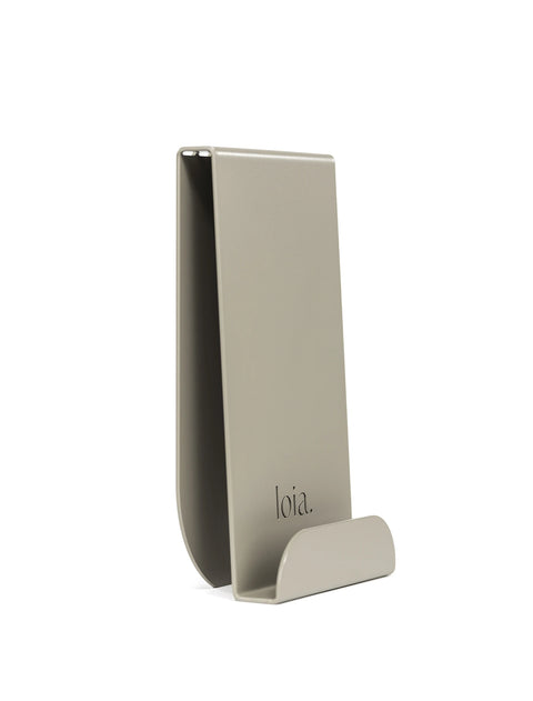 LOIA - Le Support Vinyles Taupe - Accessoires Vinyles - Support mural Vinyles - Supporte jusqu'à 3 vinyles
