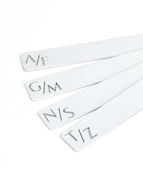 LOIA - Les trieurs vinyles Blanc - Accessoires vinyles - Séparateurs vinyles par ordre alphabétique