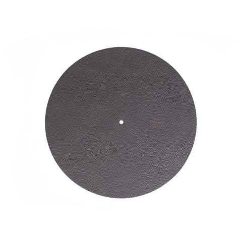 Loia Le Couvre Plateau Cuir Noir - Support en cuir pour disques vinyles