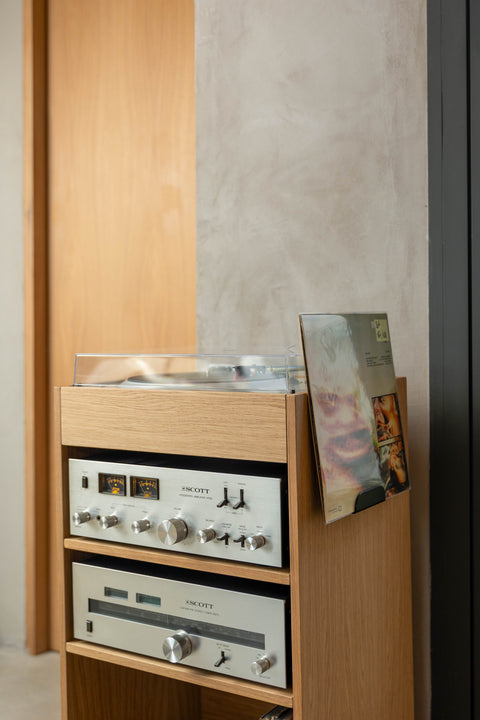 Le Support Vinyles Noir