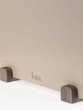 LOIA - Le Rangement Vinyles Noyer et Taupe - Stockage de vos vinyles - Accessoire Vinyles