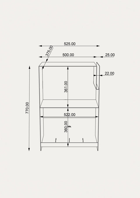 La Console Vinyles Acier AS - Noir