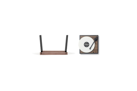 Le Pack Vinyle - Platine SQUARE & Rangement Vinyles Noir