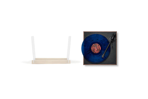 Le Pack Platine Square CC & Rangement Vinyles Blanc & Hêtre