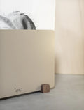 LOIA - Le Rangement Vinyles Noyer et Taupe - Stockage de vos vinyles - Accessoire Vinyles