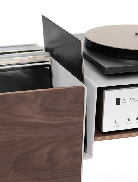 The Black & Walnut Vinyl Console