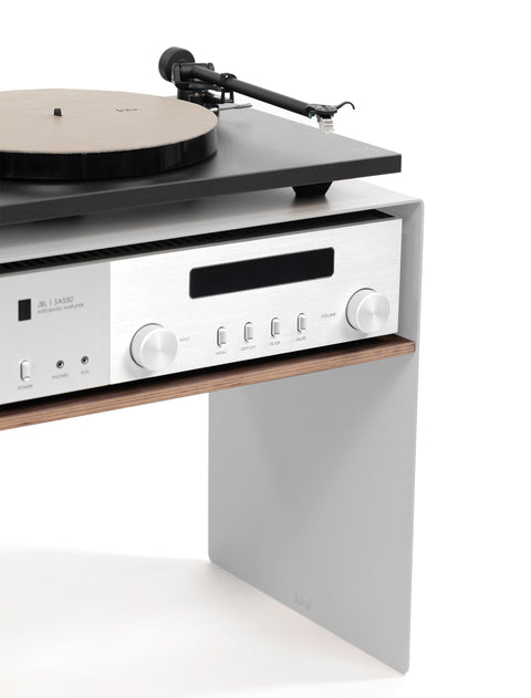 The Black & Walnut Vinyl Console