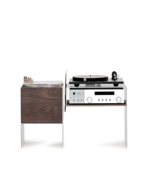 The Black & Walnut Vinyl Console