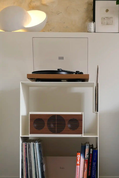 La Console Vinyles Acier AS - Blanc