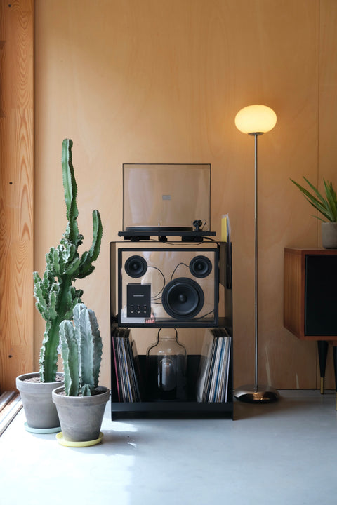La Console Vinyles Acier AS - Noir