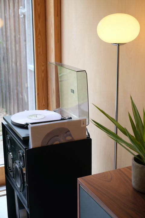 La Console Vinyles Acier AS - Noir