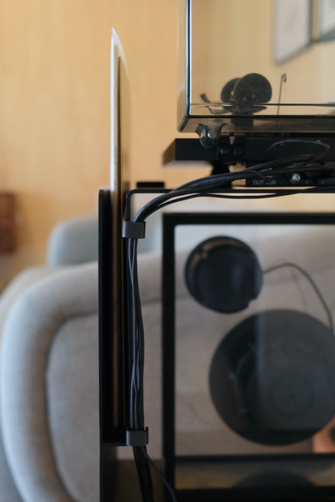 La Console Vinyles Acier AS - Noir