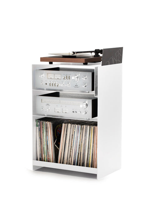 La Console Vinyles Acier - Blanc